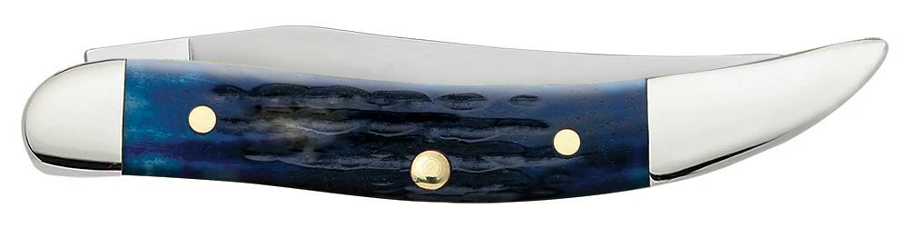 Case Mediterrean Blue Bone Smooth Small Texas Toothpick 5 Case Mediterrean Blue Bone Smooth Small Texas Toothpick - Image 3