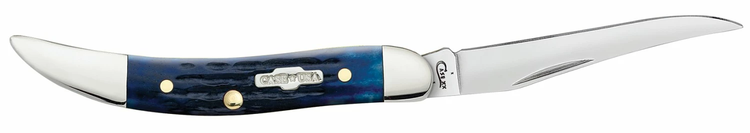 Case Mediterrean Blue Bone Smooth Small Texas Toothpick 6 Case Mediterrean Blue Bone Smooth Small Texas Toothpick - Image 4