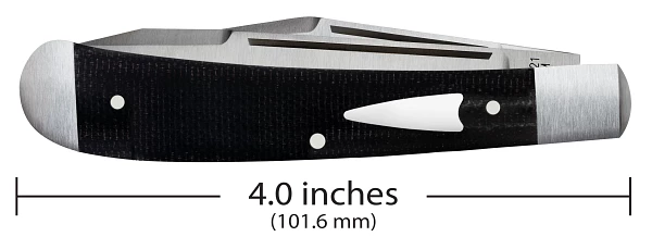 Case Tony Bose Kollaboration 2021 Black Canvas Micarta Trapper 4 Case Tony Bose Kollaboration 2021 Black Canvas Micarta Trapper - Image 2