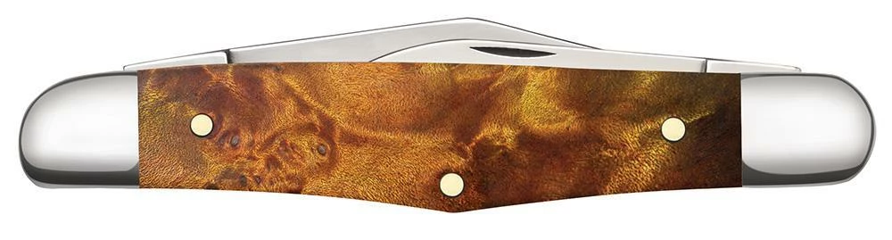 Case Autumn Maple Burl Wood Smooth Half Whittler 6 Case Autumn Maple Burl Wood Smooth Half Whittler - Image 4
