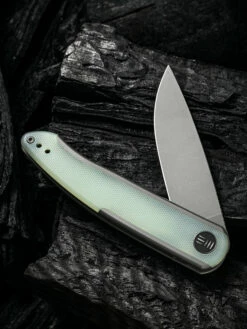 WE Smooth Sentinel Grey With Natural G10 Inlay -outdoor knives sale 1633924528846281