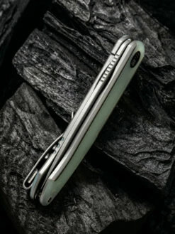 WE Smooth Sentinel Grey With Natural G10 Inlay -outdoor knives sale 1633924538191130