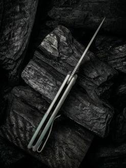 WE Smooth Sentinel Grey With Natural G10 Inlay -outdoor knives sale 1633924541147293