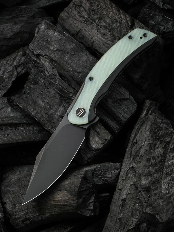 WE Knife Snick Black Titanium Handle & Natural G10 Inlay 3 WE Knife Snick Black Titanium Handle & Natural G10 Inlay