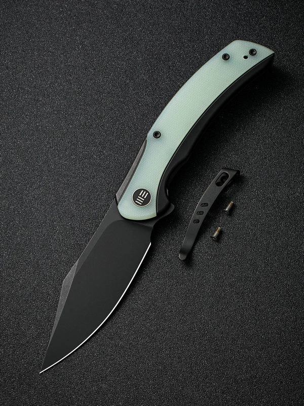 WE Knife Snick Black Titanium Handle & Natural G10 Inlay 10 WE Knife Snick Black Titanium Handle & Natural G10 Inlay - Image 8