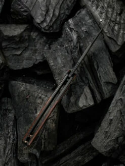 WE Knife Snick Black Titanium Handle & Cuibourtia Wood Inlay -outdoor knives sale 1636592680493354