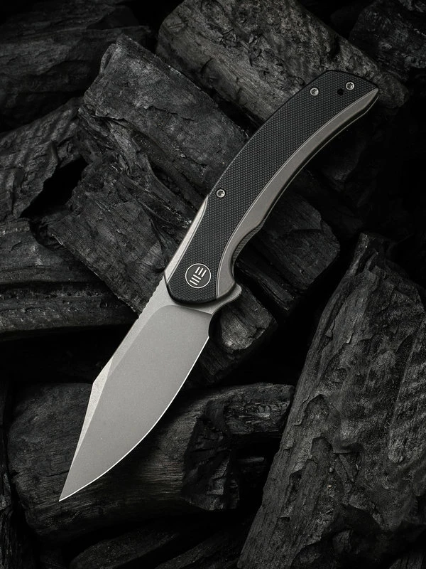 WE Knife Snick Gray Titanium Handle & Black G10 Inlay 3 WE Knife Snick Gray Titanium Handle & Black G10 Inlay