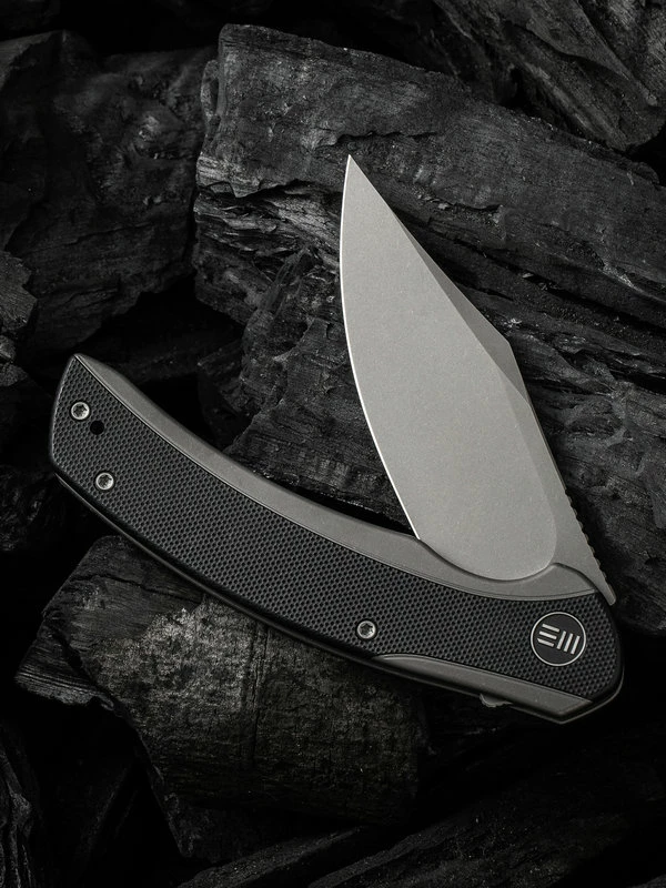 WE Knife Snick Gray Titanium Handle & Black G10 Inlay 5 WE Knife Snick Gray Titanium Handle & Black G10 Inlay - Image 3