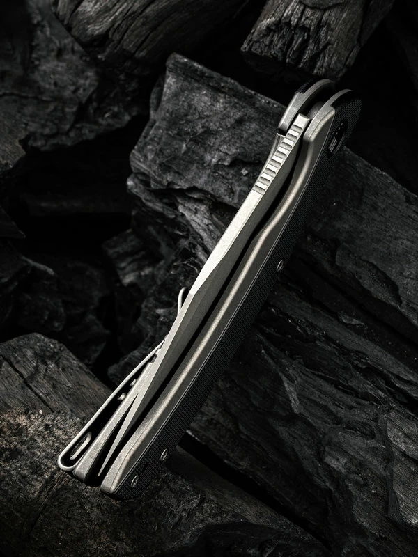 WE Knife Snick Gray Titanium Handle & Black G10 Inlay 8 WE Knife Snick Gray Titanium Handle & Black G10 Inlay - Image 6