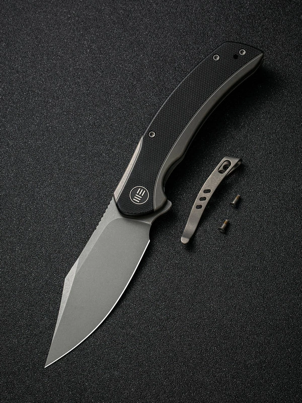 WE Knife Snick Gray Titanium Handle & Black G10 Inlay 10 WE Knife Snick Gray Titanium Handle & Black G10 Inlay - Image 8