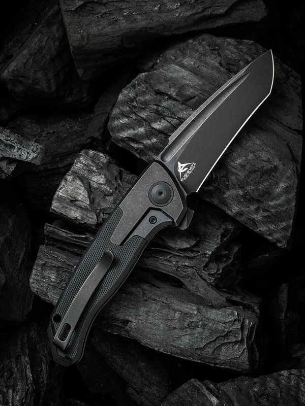WE Knife Press Check Black Titanium Tanto 4 WE Knife Press Check Black Titanium Tanto - Image 2