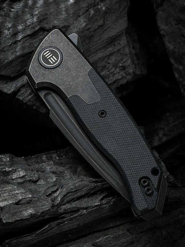 WE Knife Press Check Black Titanium Tanto 6 WE Knife Press Check Black Titanium Tanto - Image 4