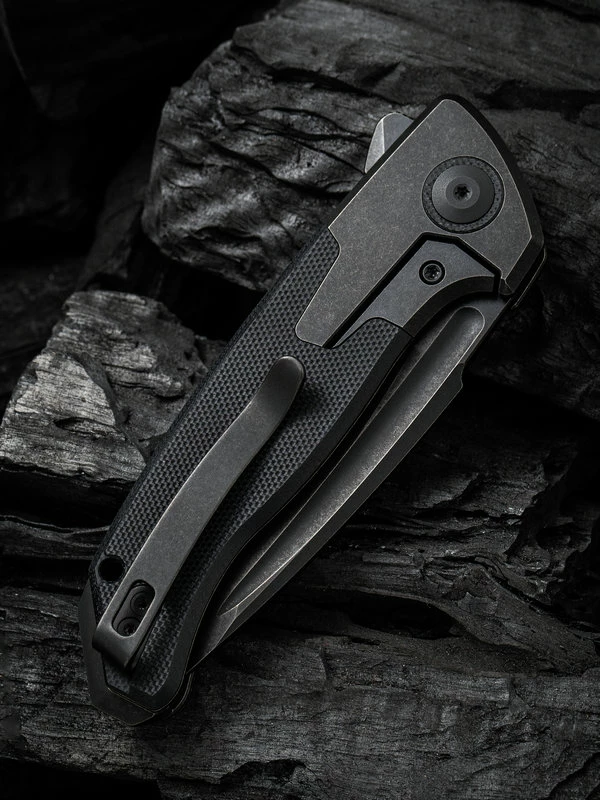 WE Knife Press Check Black Titanium Tanto 7 WE Knife Press Check Black Titanium Tanto - Image 5