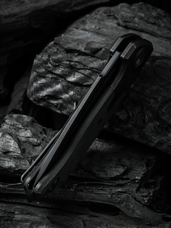 WE Knife Press Check Black Titanium Tanto 8 WE Knife Press Check Black Titanium Tanto - Image 6