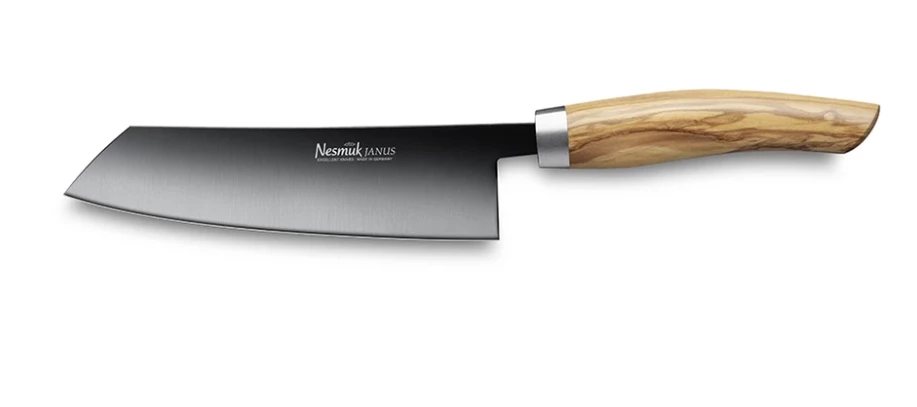 Nesmuk Janus Chef's Knife 14cm Olive 4 Nesmuk Janus Chef's Knife 14cm Olive - Image 2