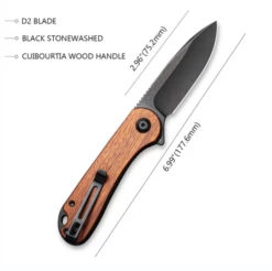 Civivi Elementum Cuibourtia Wood -outdoor knives sale 2021 02 27 11 16 34 elementum flipper knife cuibourtia wood handle 2 96 black stonewash civivi