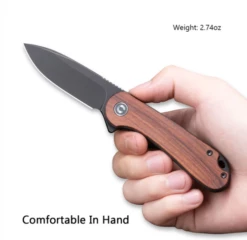 Civivi Elementum Cuibourtia Wood -outdoor knives sale 2021 02 27 11 17 24 elementum flipper knife cuibourtia wood handle 2 96 black stonewash civivi