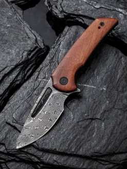 Civivi Odium Cuibourtia Handle And Damascusblade