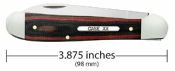 Case Black Red Micarta Smooth Copperhead -outdoor knives sale 27851 c sp knife 331 10249w ss copperhead pt01