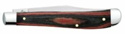 Case Black Red Micarta Smooth Slimline Trapper -outdoor knives sale 27857 c sp knife 331 101048 ss slimline trapper pt02