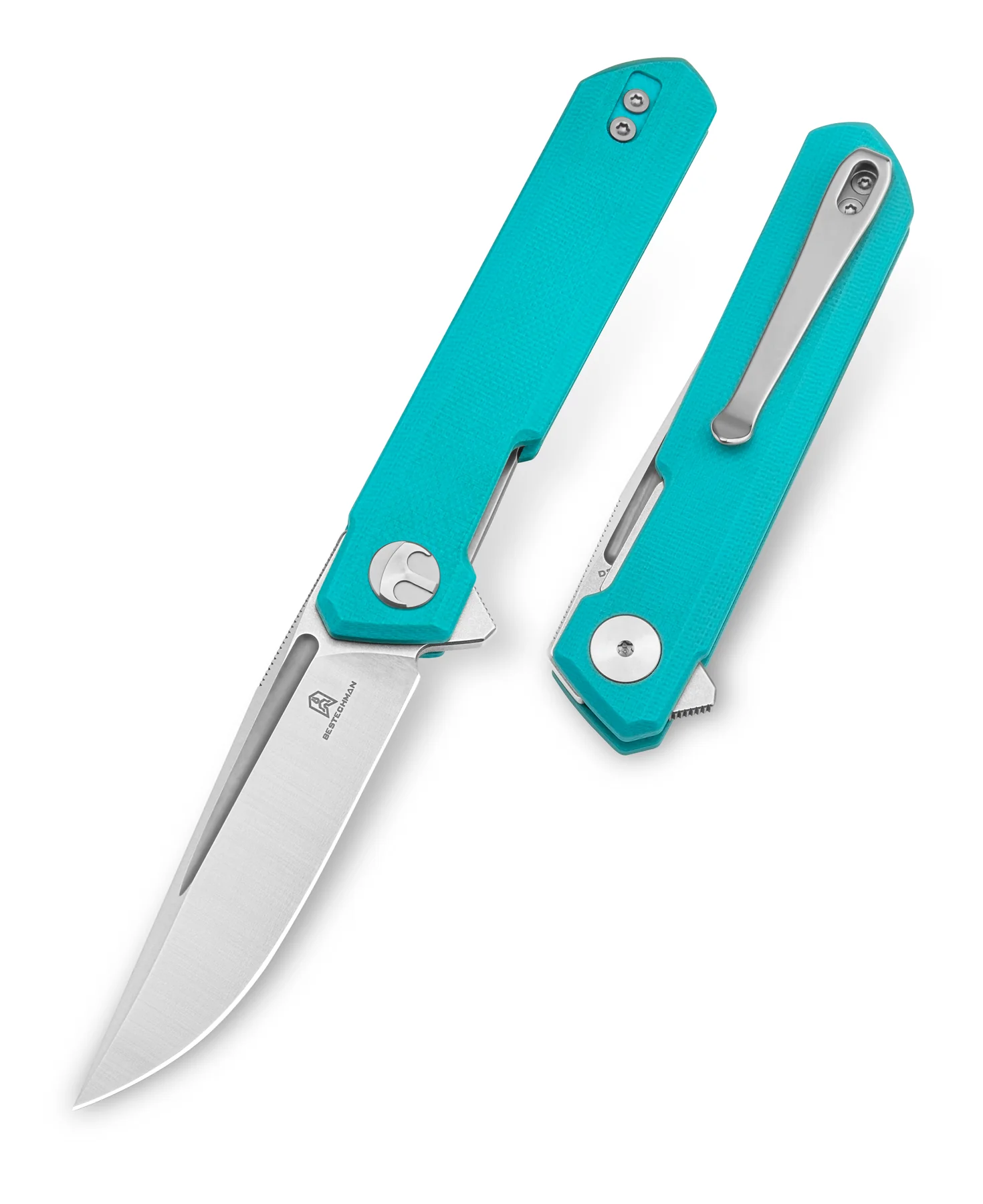 Bestechmann Mini Dundee Tiffany Blue G10 3 Bestechmann Mini Dundee Tiffany Blue G10