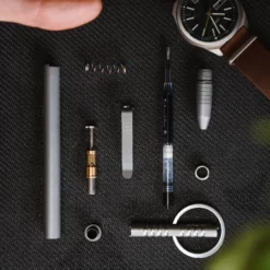 Big Idea Design Slim Click Pen Stonewashed Titanium 12 Big Idea Design Slim Click Pen Stonewashed Titanium -outdoor knives sale DS108753 2 1800x1800