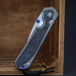 Chris Reeve Sebenza 31 Canvas Micarta Black - Double Lug And Blue Hardware 9 Chris Reeve Sebenza 31 Canvas Micarta Black - Double Lug And Blue Hardware -outdoor knives sale L31 Black Blue 2