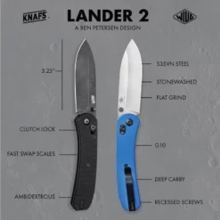 Knafs Lander 2 Blue 12 Knafs Lander 2 Blue -outdoor knives sale Lander 2 1024x1024