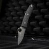 Spyderco SpyOpera Carbon Fiber Damasteel Sprint Run PlainEdge -outdoor knives sale Spyderco 1