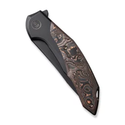 WE Knife Merata Black Titanium Copper Foil Carbon Fiber -outdoor knives sale WE22008B 1 Merata 4 500x