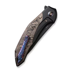 WE Knife Merata Black Titanium Copper Foil Carbon Fiber -outdoor knives sale WE22008B 1 Merata 5 500x