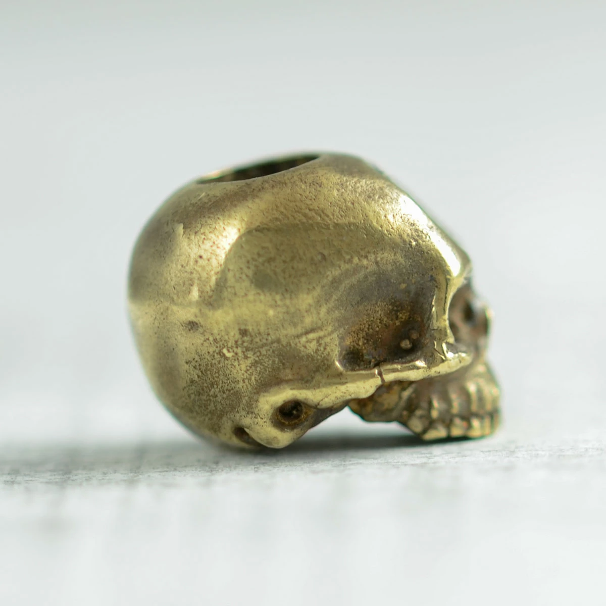Tempus Fugit Skull Bead Brass 4 Tempus Fugit Skull Bead Brass - Image 2