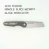 Vero Neuron Black Micarta Hand Satin -outdoor knives sale bmhand 700x