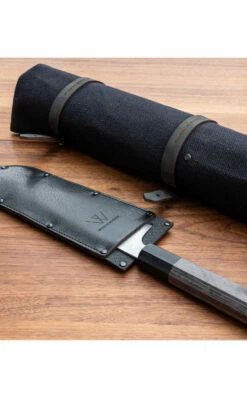 Wunschleder Canvas Knife Bag, 7 Quivers -outdoor knives sale canvas messertasche 7