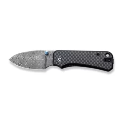Civivi Baby Banter Carbon -outdoor knives sale civivi baby banter thumb stud knife twill carbon fiber overlay on black g10 handle 234 black hand rubbed damascus blade c19068s ds1 984949 700x