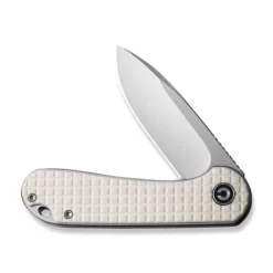 Civivi Elementum Ivory G10 Handle -outdoor knives sale civivi elementum flipper knife frag patterned ivory g10 handle 296 satin finished d2 blade c907a 3 731356 500x