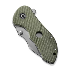 Civivi Gordo Olive Micarta -outdoor knives sale civivi gordo flipper knife olive canvas micarta handle 251 satin finished d2 blade c22018c 2 770343 500x