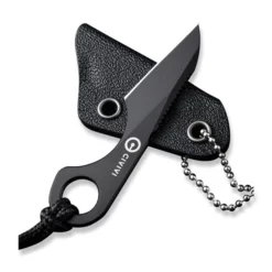 Civivi Gramis Black 14 Civivi Gramis Black -outdoor knives sale civivi gramis fixed blade knife black 14c28n blade with 1pc black kydex sheath 1pc plain bead chain 1pc black lanyard c23004 1 162813 600x