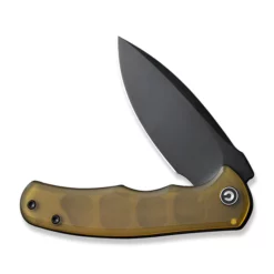 Civivi Mini Praxis Bead Blasted Ultem -outdoor knives sale civivi mini praxis flipper knife bead blasted ultem handle 298 black d2 blade c18026c 5 717436 600x