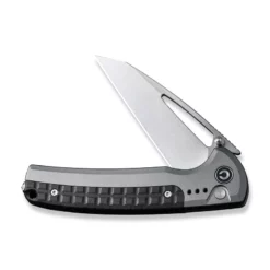 Civivi Sentinel Strike Gray -outdoor knives sale civivi sentinel strike flipper button lock knife gray aluminum handle with black frn integral spacer 37 stonewashed k110 blade c22025b 2 845802 800x