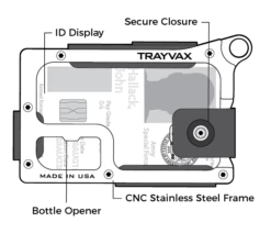 Trayvax Contour Wallet Raw -outdoor knives sale contour features 1