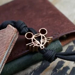 Giantmouse Copper Lanyard Bead -outdoor knives sale copperbeadsquare1 1160x