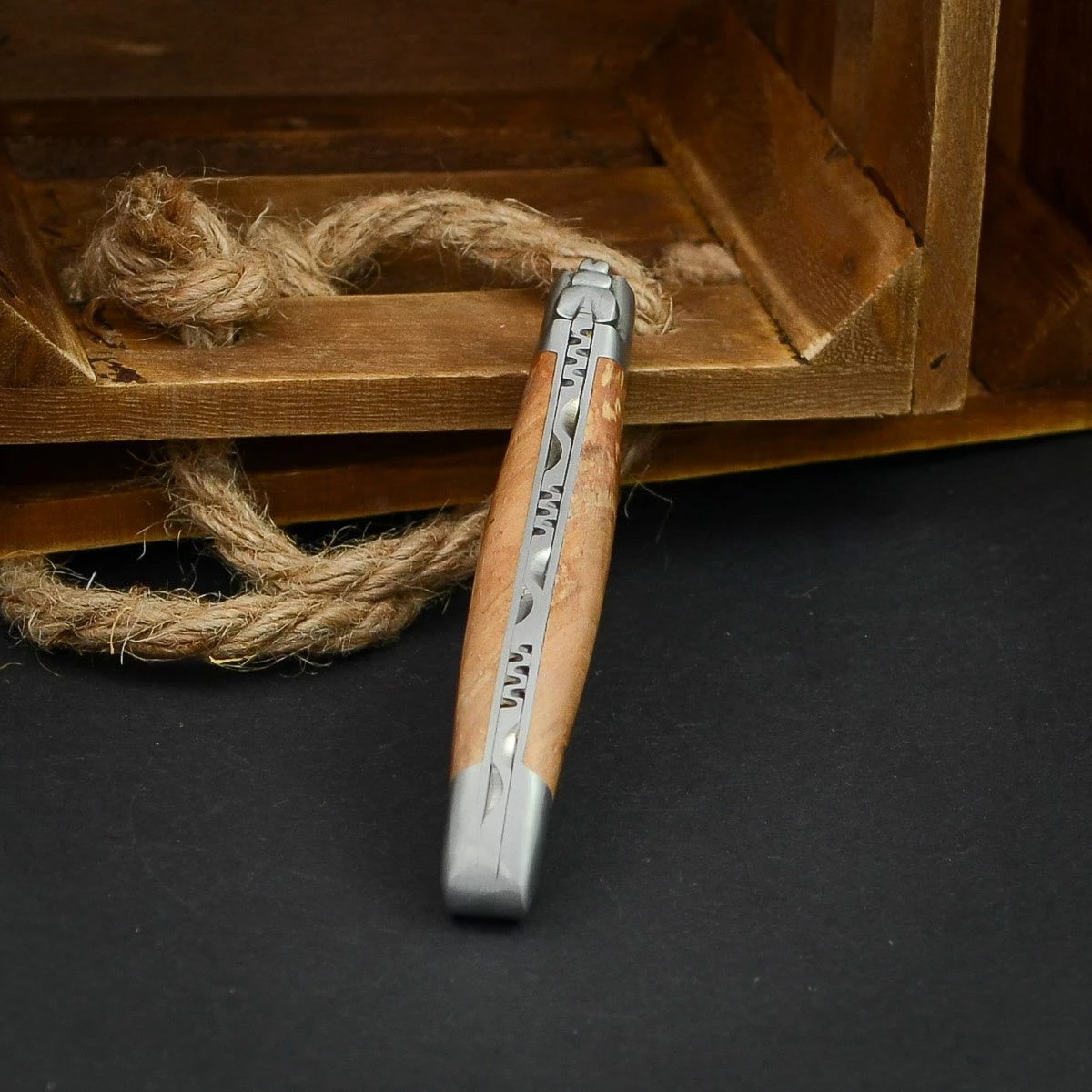 Laguiole En Aubrac Beech 12cm 6 Laguiole En Aubrac Beech 12cm - Image 4