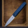 Kizer X Justin Lundquist Feist XL Blue Richlite -outdoor knives sale feist xl 4