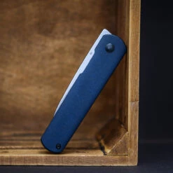 Kizer X Justin Lundquist Feist XL Blue Richlite -outdoor knives sale feist xl 6