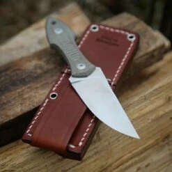 GiantMouse GMF3 Green Micarta -outdoor knives sale gmf3green2