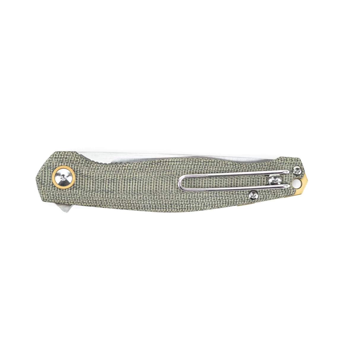 GiantMouse ACE Sonoma V2 - Green Canvas Micarta 8 GiantMouse ACE Sonoma V2 - Green Canvas Micarta - Image 6