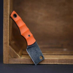 Heidi Blacksmith Mini Cleaver Orange (8,5 Cm) 7 Heidi Blacksmith Mini Cleaver Orange (8,5 Cm) -outdoor knives sale heidi blacksmith custom 11