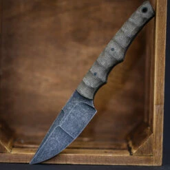 Heidi Blacksmith Kwaiken Sheepfoot Micarta Green (15 Cm)