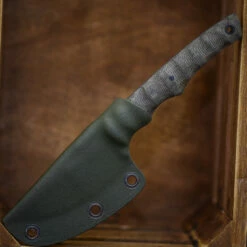 Heidi Blacksmith Kwaiken Sheepfoot Micarta Green (15 Cm) -outdoor knives sale heidi blacksmith custom 16